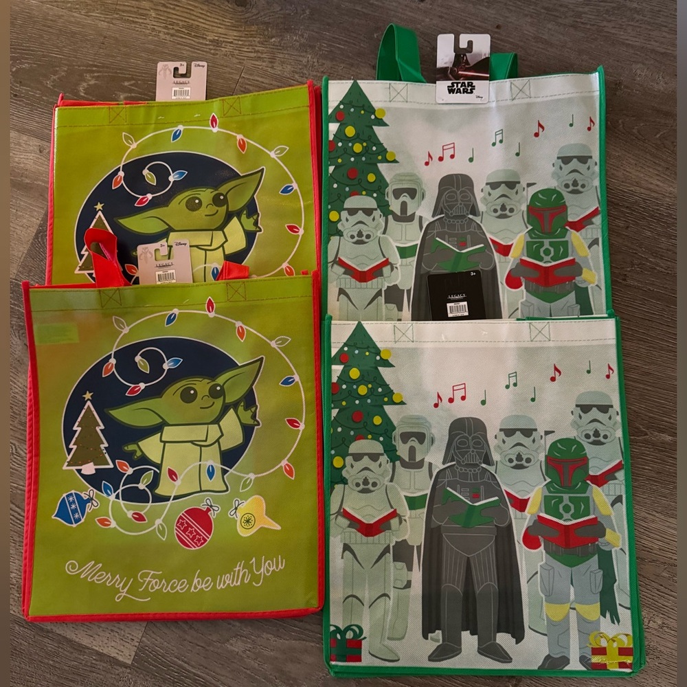 Star Wars Christmas Reusable Gift Bag - 4 Pcs